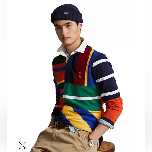 Polo Ralph Lauren Other - NWT POLO Ralph Lauren Classic Fit Patchwork Rugby Shirt